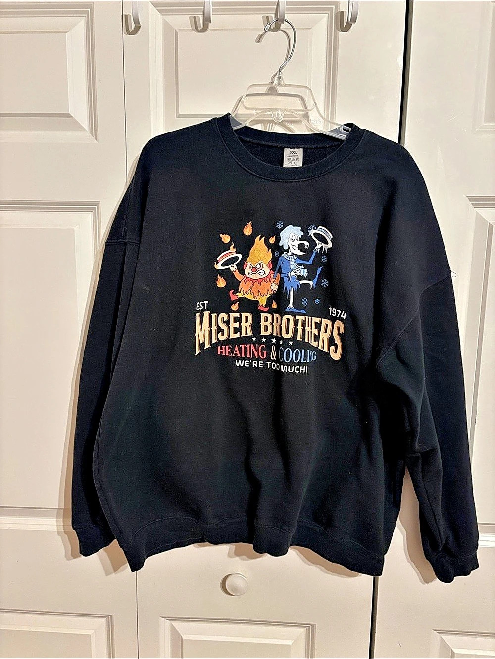 Miser Brothers Heating & Cooling Sweatshirt Graphic Sweatshirt - 3XL